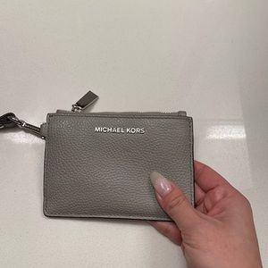 Gray Michael Kors Wristlet Coin Purse
